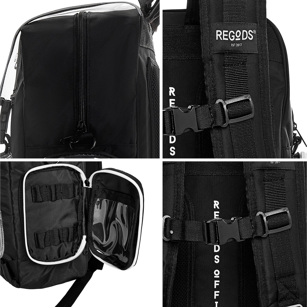 Balo đi học hologram đổi màu ZAMAC có ngăn laptop, phản quang form Ulzzang unisex - ZMB33