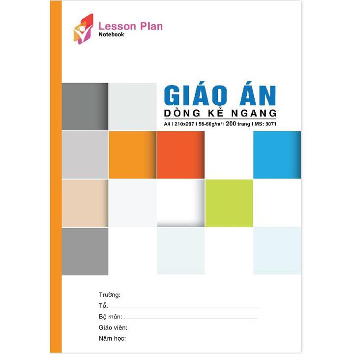 Sổ giáo án A4 120 trang