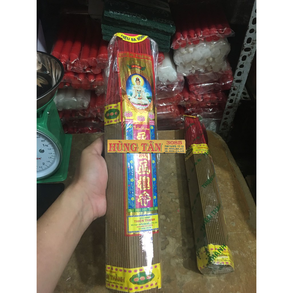 Nhang Thơm Quế 250 và 500 cây Thảo Mộc Tự Nhiên Thiện Thành 4 Tất
