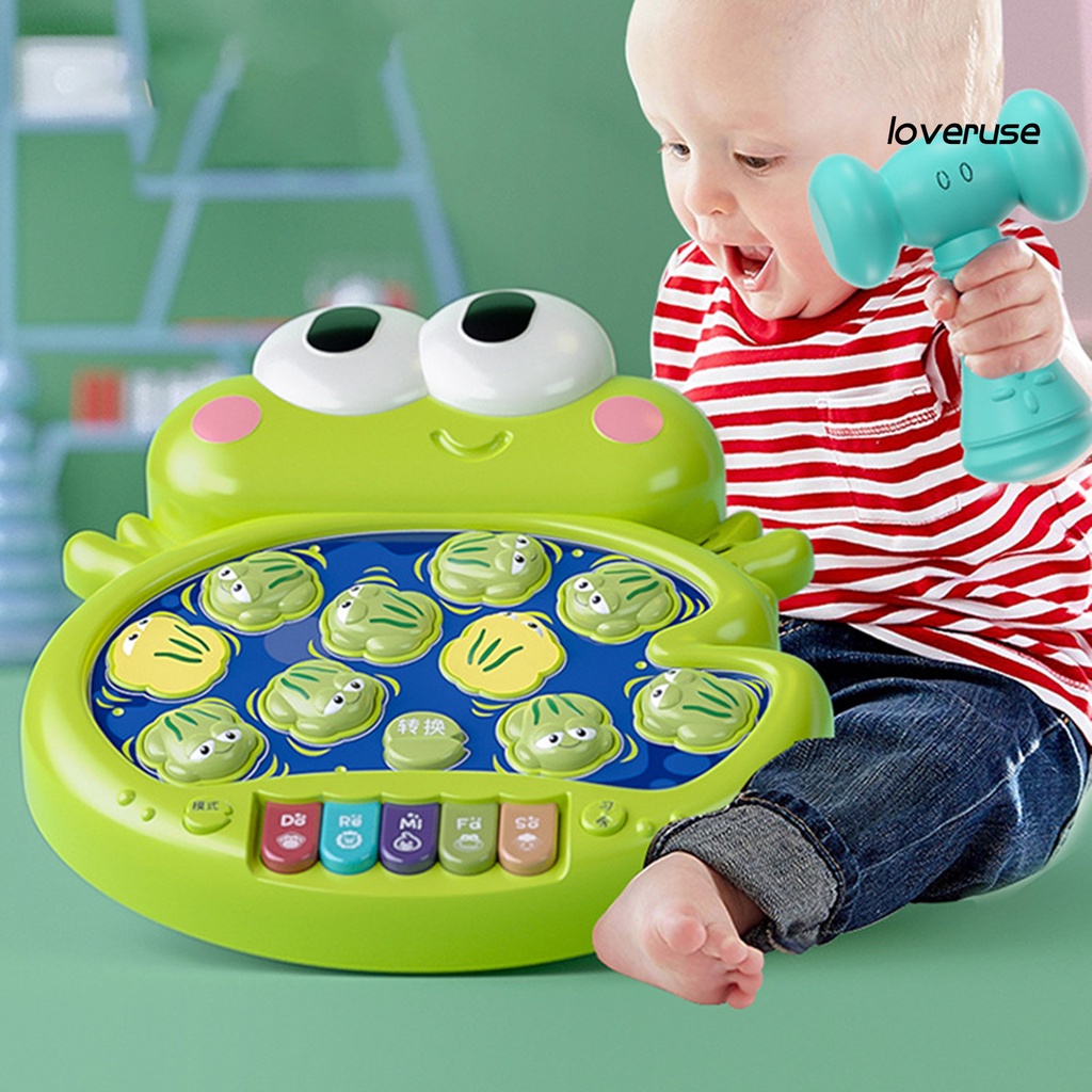 Đồ Chơi Búa Đập Chuột Phản Quang Hình Dạng Ếch Giáo Dục Cho Bé
