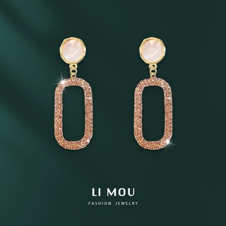 Bông tai mạ vàng 18k đính đá thời trang dành cho nữ