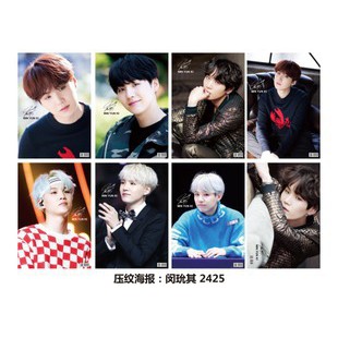 (2group) Poster BTs love yourself poster jungkook poster V Poster wanna one 8 tấm