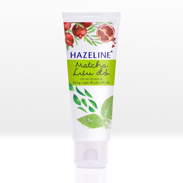 [Hazeline] Sữa rửa mặt Matcha lựu đỏ - 100gr