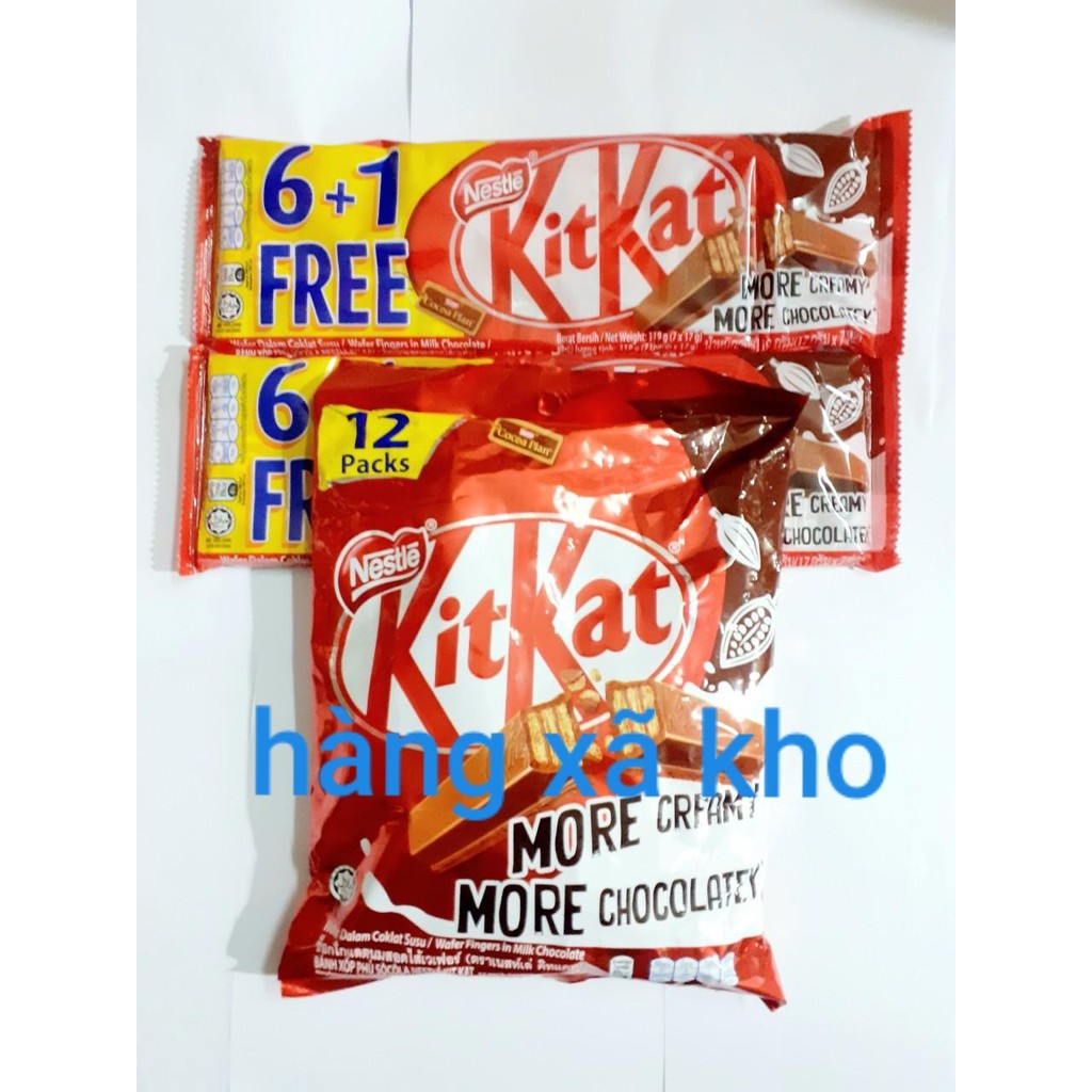 Kitkat socola 204 gr 12 thanh , date: 21/3/2024- hàng malaysia