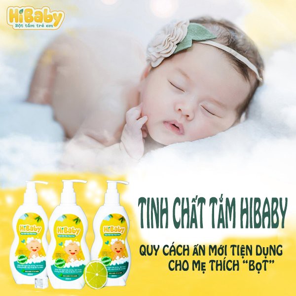 Nước tắm thảo dược trẻ em HI BABY - Giúp kháng khuẩn, đánh tan mề đay mẩn ngứa, chàm sữa, mụn nhọt, hăm tã - 200ml