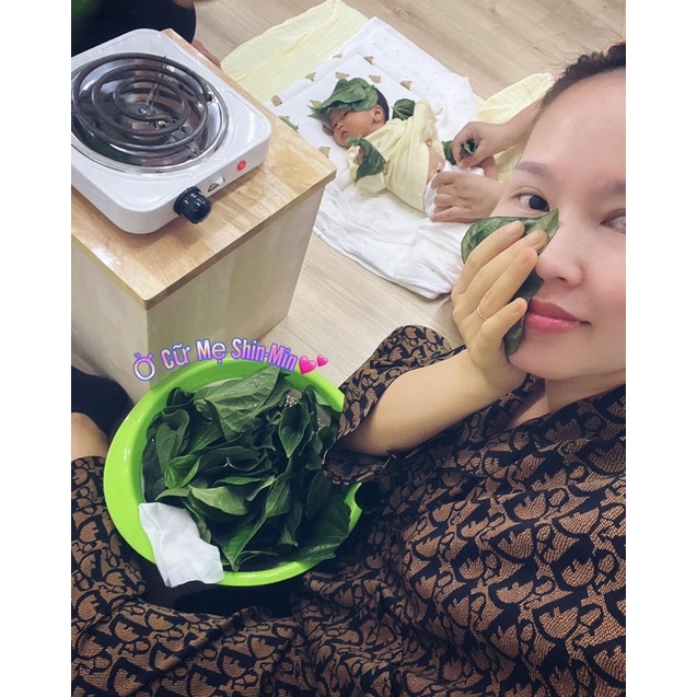Bếp điện hơ ở cữ 1000w 5 cấp độ nhiệt Mom Shin | Hơ lá trầu hơ | Vũ Phương Thảo Mom Shin | Shop Mẹ Thảo | Ở Cữ Mẹ Shin