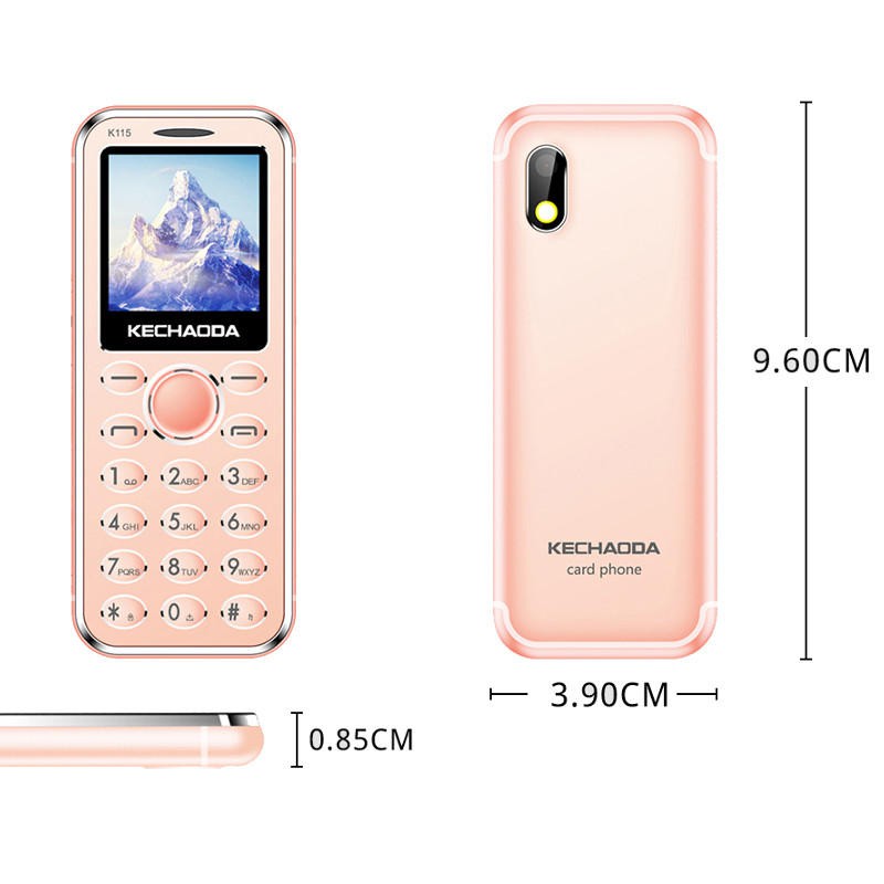 [CHÍNH HÃNG]  Điện thoại nhỏ gọn Kechaoda K115 mini 3 sóng siêu mỏng, siêu đẹp, full box - BH 12 tháng