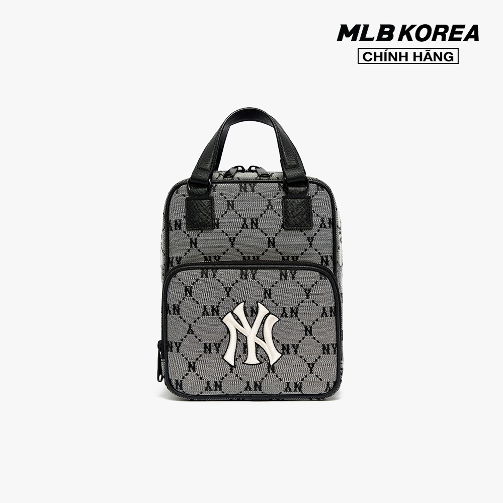 MLB - Balo mini phom chữ nhật Monogram Diamond Jacquard 3ABKS031N-50GRS