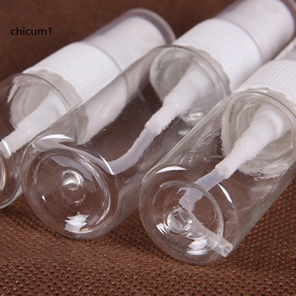 Chai rỗng bằng nhựa mini màu trong suốt dạng xịt tái sử dụng mang theo du lịch