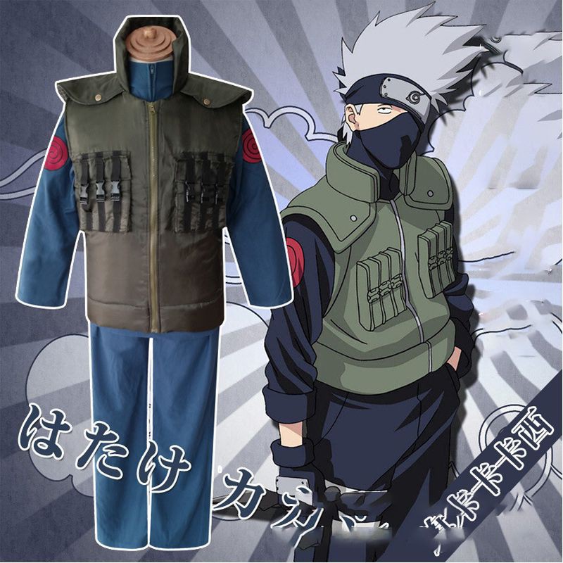 New Naruto Cosplay Costume Kakashi Hatake Suit Full Cosplay Halloween Costume