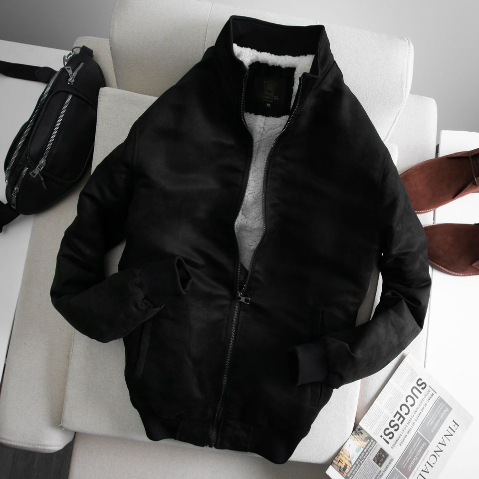 Áo Khoác Da Lộn Lót Lông Cừu - Áo Khoác Nam Chất Đẹp - Mềm Mịn, Ấm Áp | BigBuy360 - bigbuy360.vn
