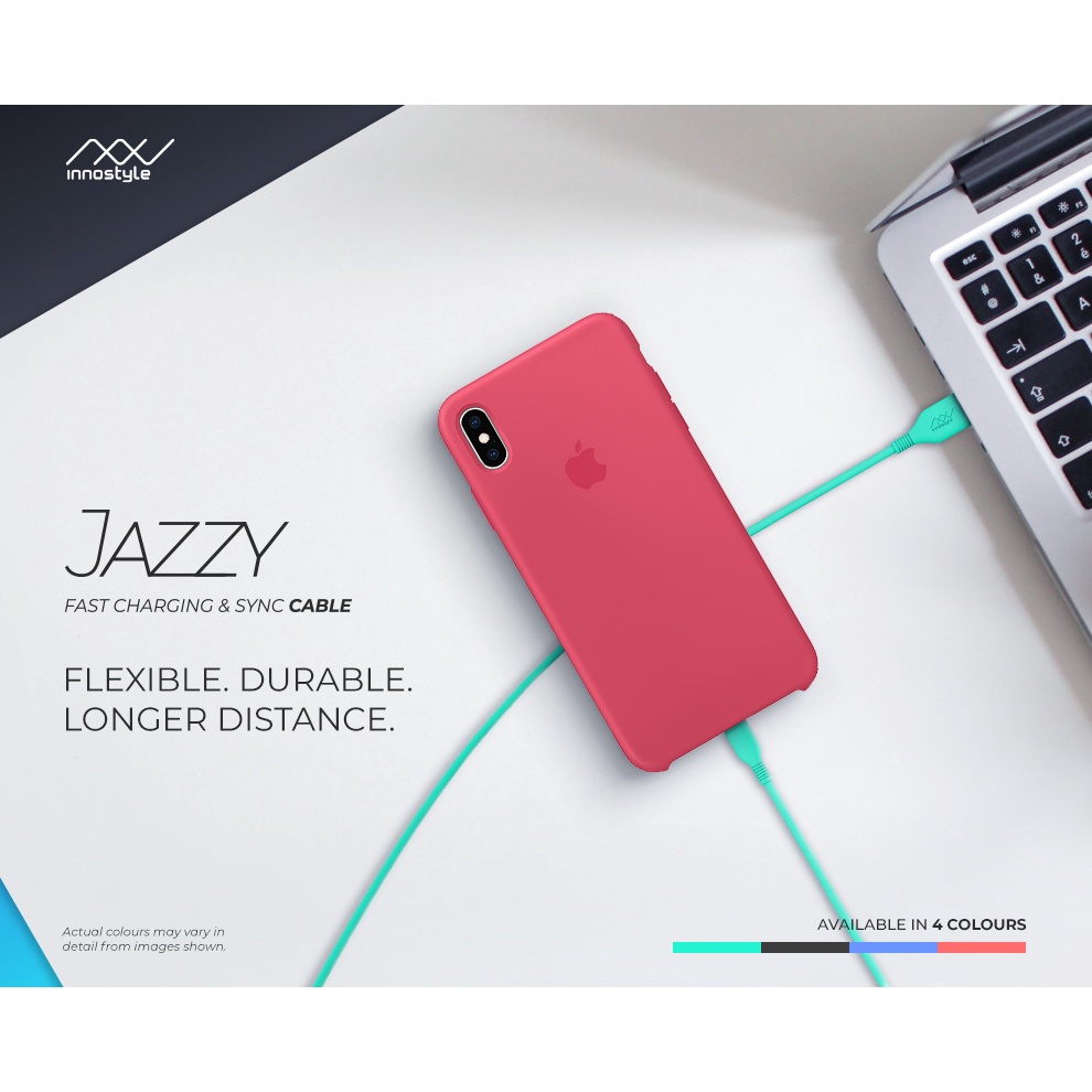 Cáp Inno.Style Jazzy 1.5m USB-A to Lighting MFI bảo hành 12 tháng