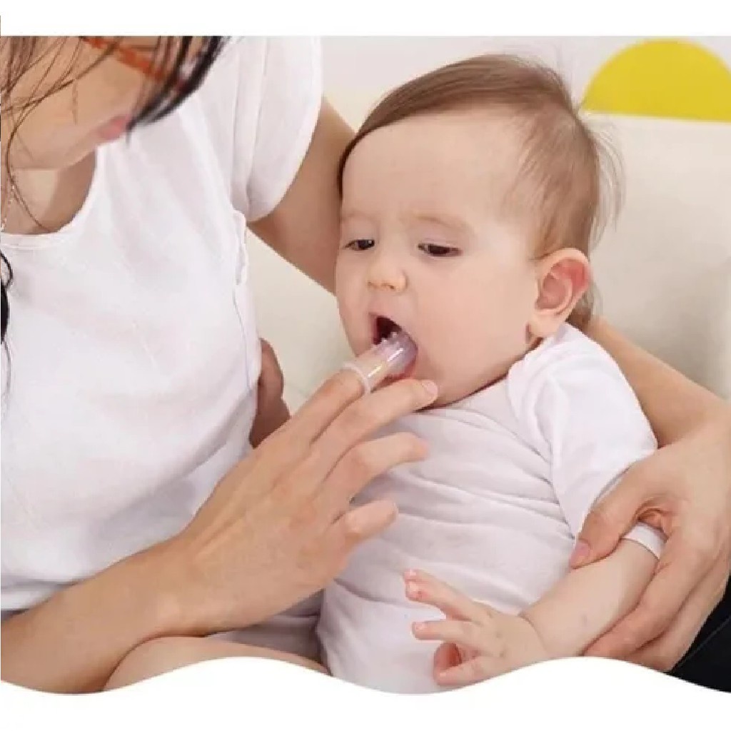 Bàn Chải Đánh Răng silicone Đeo Ngón Tay An Toàn Cho Bé SJHY0307JP5