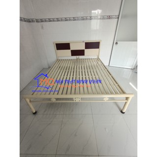 Giường sắt cao cấp mới 1m6x2m Minh Quân, tháo lắp dễ dàng,ảnh thật 100%