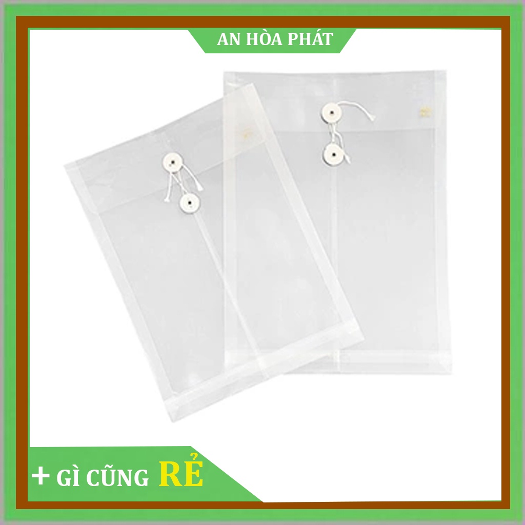 Túi hồ sơ nhựa trong Trà My khổ A - 118, khổ F - 119