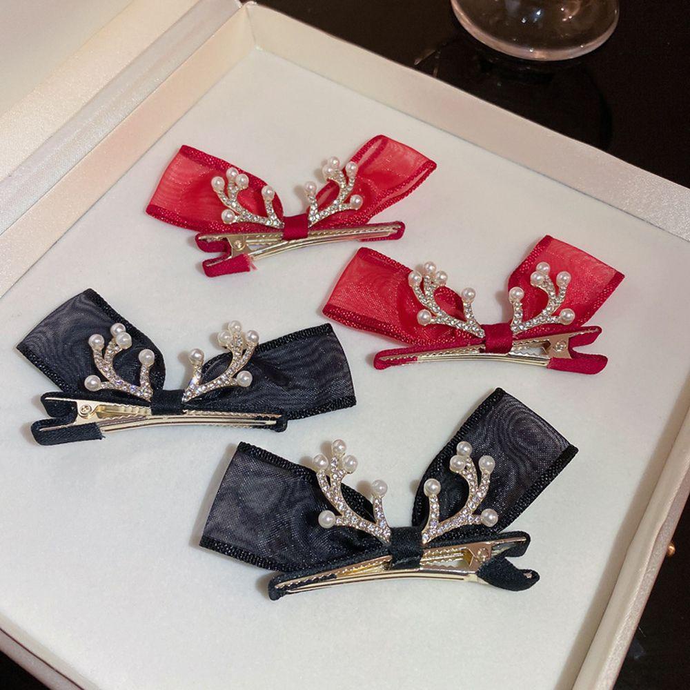 Kẹp Tóc Hình Nơ / Hươu Ngọt Ngào Cho Nữ