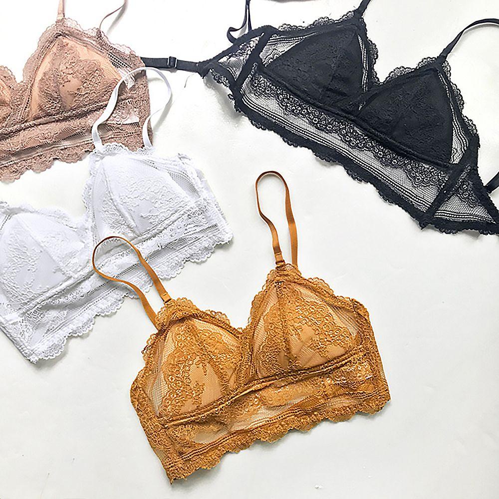 OSIER1 Áo Lót Ren Lưng Thấp Thoáng Khí Gợi Cảm