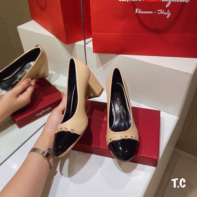 Giày cao gót svt viền xích 5p fullbox