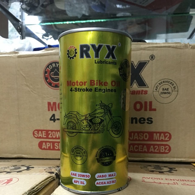 Dầu xe máy ORYX 20W50 và 10W40 dc nhập khẩu chính hãng từ UAE