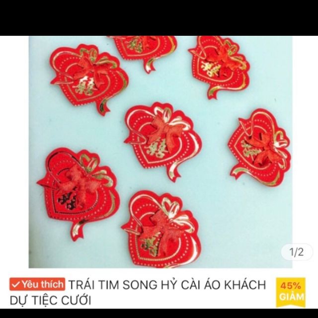 Combo 9 hộp tim cài áo