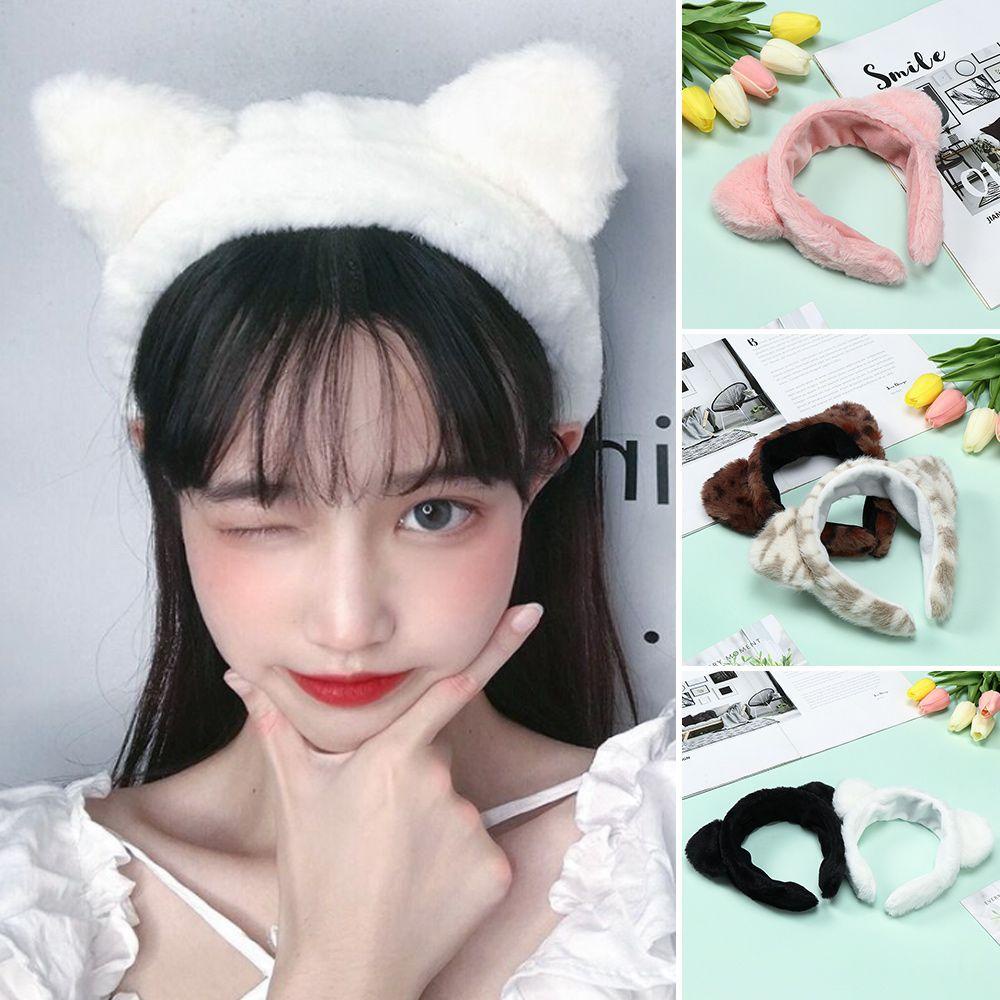 Băng Đô Tai Mèo Lông Xù Xinh Xắn Thời Trang Đơn Giản