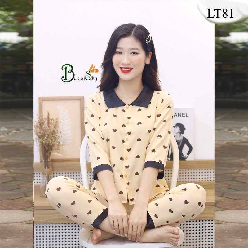 [Bunnysky] ĐỒ BỘ MẶC NHÀ, SAU SINH, ĐỒ BỘ NỮ MẶC NHÀ, ĐỒ NGỦ NỮ CHẤT VẢI LỤA ĐẸP HẾT Ý