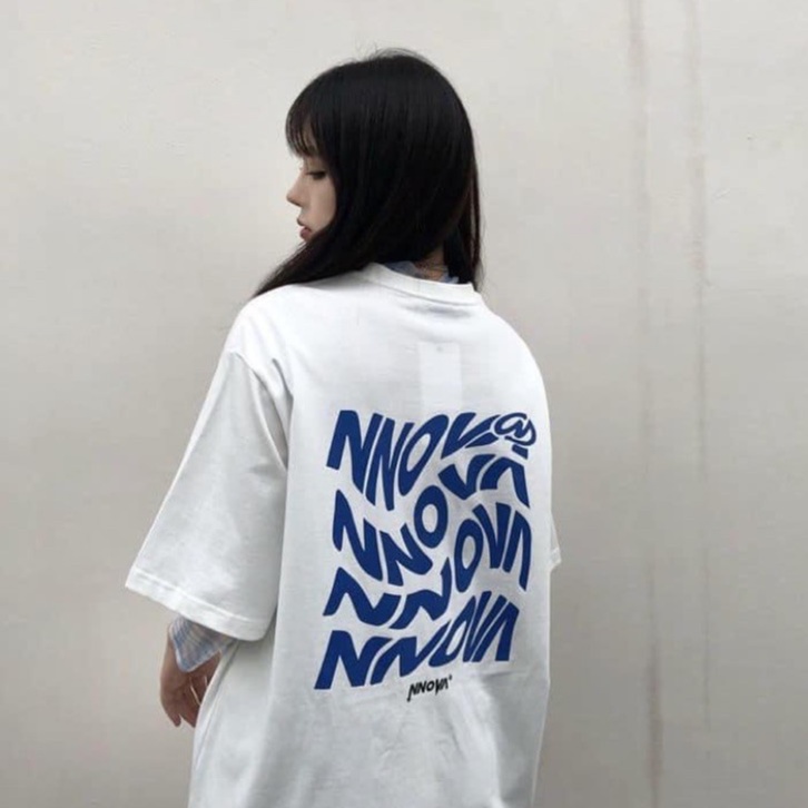 Áo thun cổ tròn tay lỡ unisex HOMIES in hình NOVA