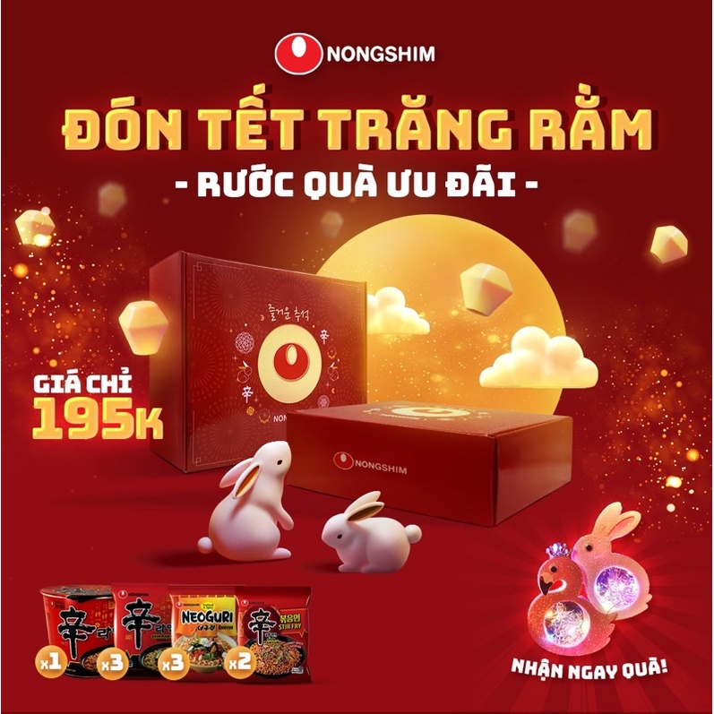 Set Combo mì Nongshim tặng kèm lồng đèn trung thu