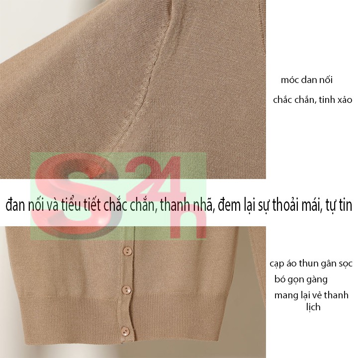 Áo cardigan len khoác nhẹ mùa thu nữ - áo khoác nhẹ len cardigan nhiều màu cho nữ