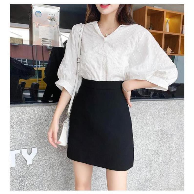 Chân Váy Chữ A, Chân Váy Đen Ngắn Lưng Cao ( Có Lót Quần ) Chất Vải Vitex Mặc Đi Làm, Đi Học, Đi Chơi Đều Đẹp. | BigBuy360 - bigbuy360.vn