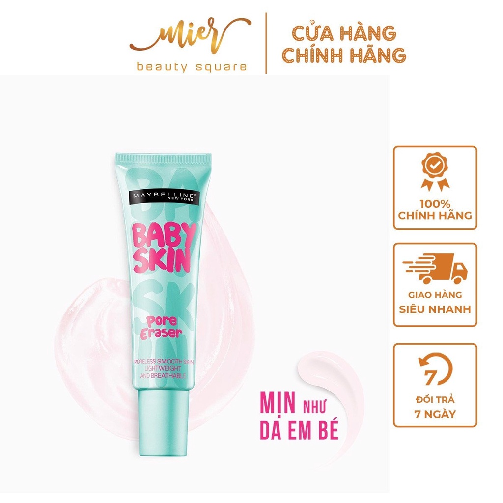 Kem Lót Mịn Da Che Khuyết Điểm Maybelline New York Baby Skin Pore Eraser Primer 22ml