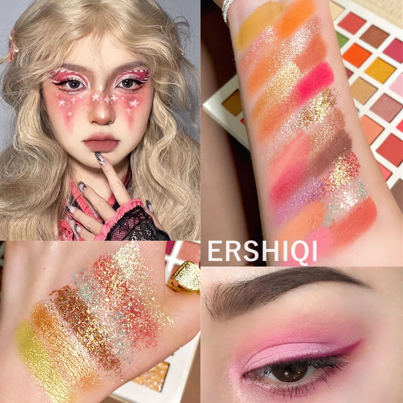 Bảng Phấn Mắt 42 Ô Ershiqi những người yêu thích kem -Bảng Mắt Màu Kèm Nhũ Sang Trọng -Bảng Mắt Cổ Trang - Màu Mắt Đẹp