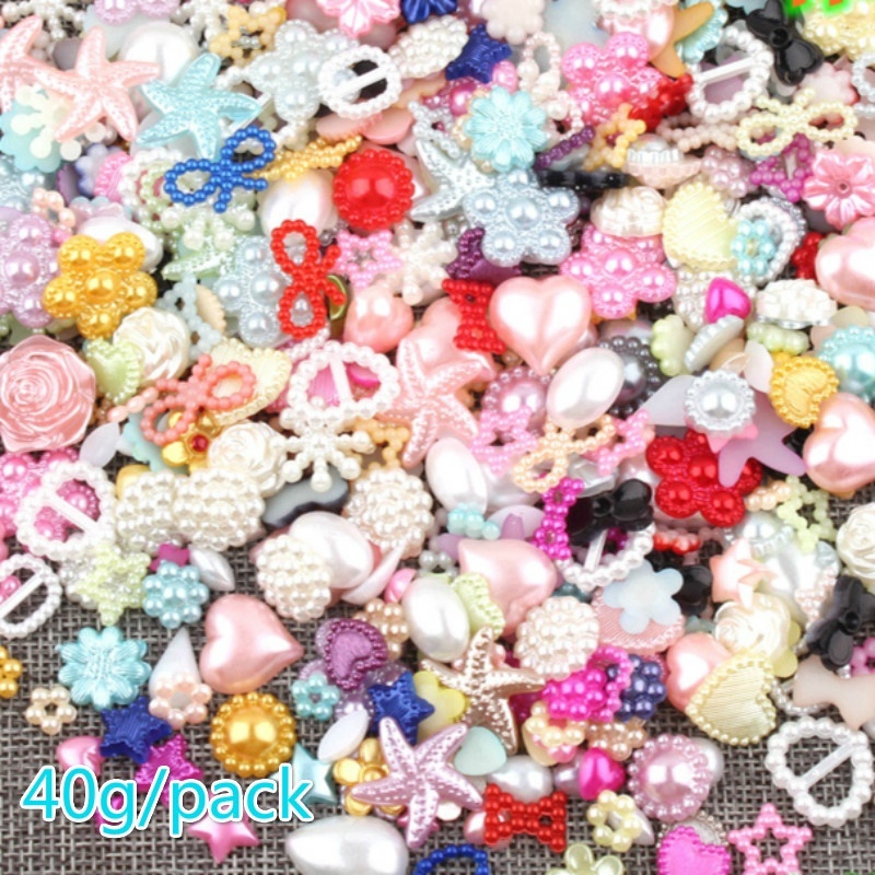 Gói 40g Phụ Kiện Trang Trí Hình Nơ / Sao Biển Đa Dạng