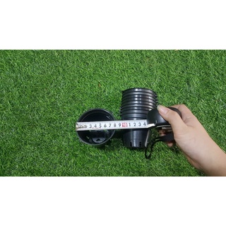 Combo 10 chậu đen trồng lan phi 8cm