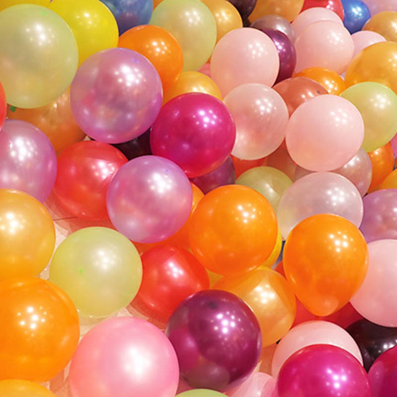 Combo 10 quả bóng bay nhũ size 28 cm (chọn màu)
