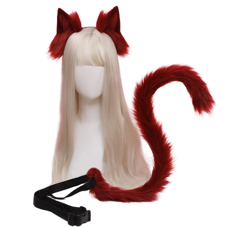 Set tai mèo và đuôi giả hóa trang nhân vật anime nhiều màu sắc