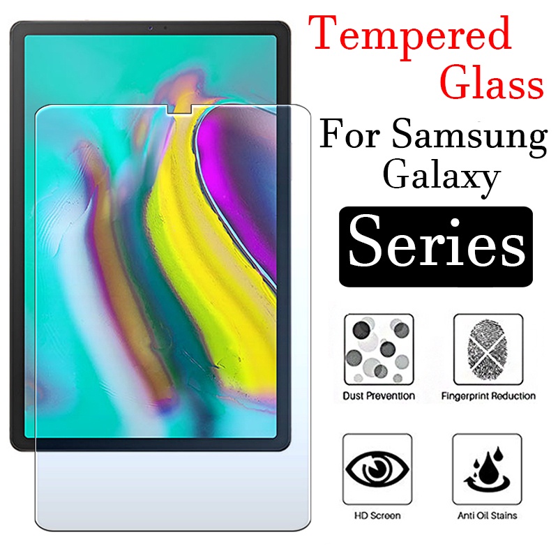 Kính Cường Lực Bảo Vệ Màn Hình Cho Samsung TAB S6Lite TAB A 10.1 9.7 P610 T515 T550 T580 T720 T810 T720 T830 TAB A 10.5 2018 TAB S5E TAB S2 S3 S4 10.5 T860