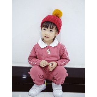 Mũ bé trai/ bé gái kiểu dáng Hàn Quốc _ Len
