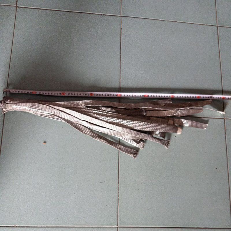 1 cặp dây đồng bện mạ thiếc,chế máy hàn cell
