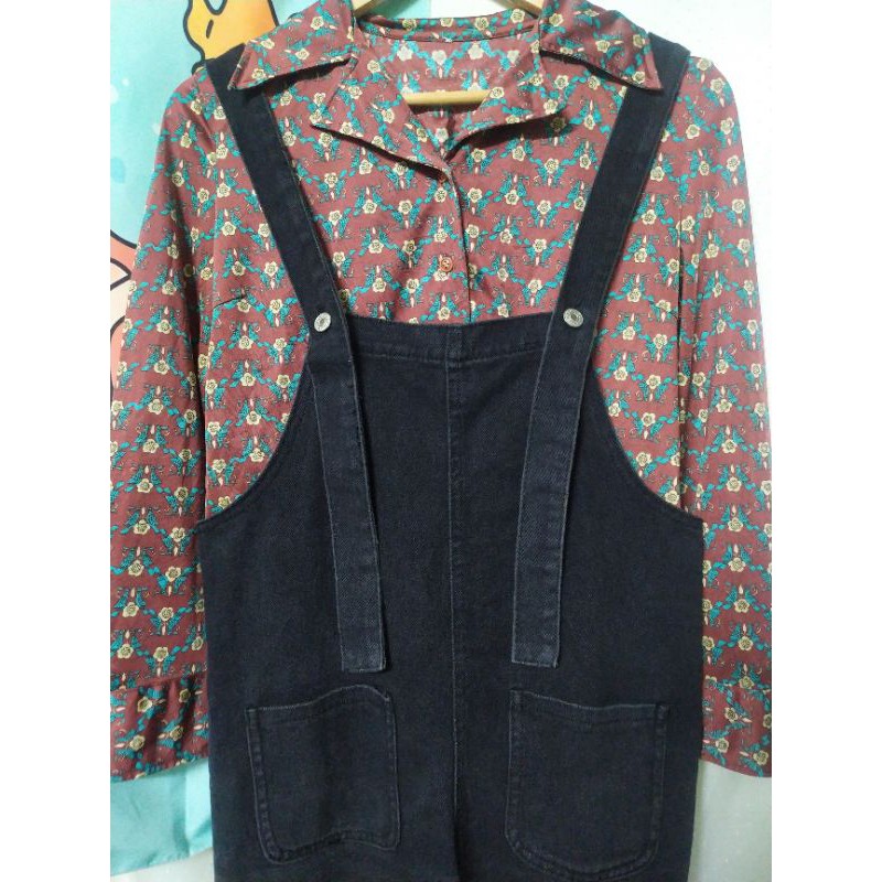 Yếm jean rách gối eo 80 si | BigBuy360 - bigbuy360.vn