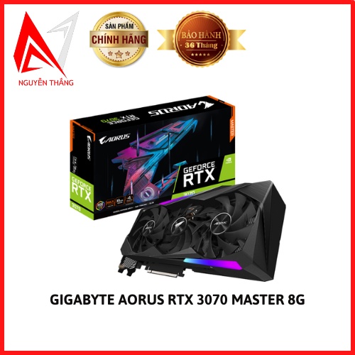 Vga card màn hình GIGABYTE AORUS GeForce RTX 3070 MASTER 8G (GV-N3070AORUS M-8GD) LHR V2 New chính hãng