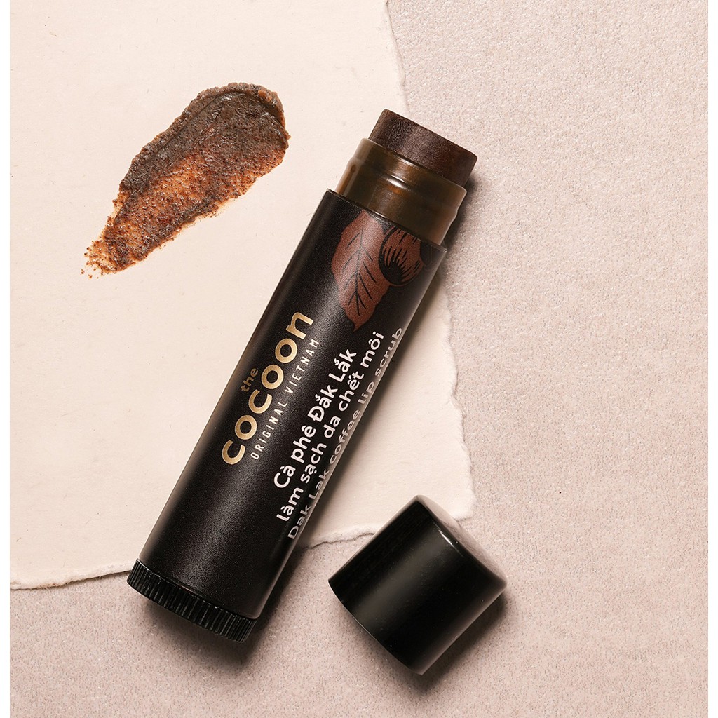Cà phê Đắk Lắk làm sạch da chết môi The Cocoon Dak Lak Coffee Lip Scrub 5gr