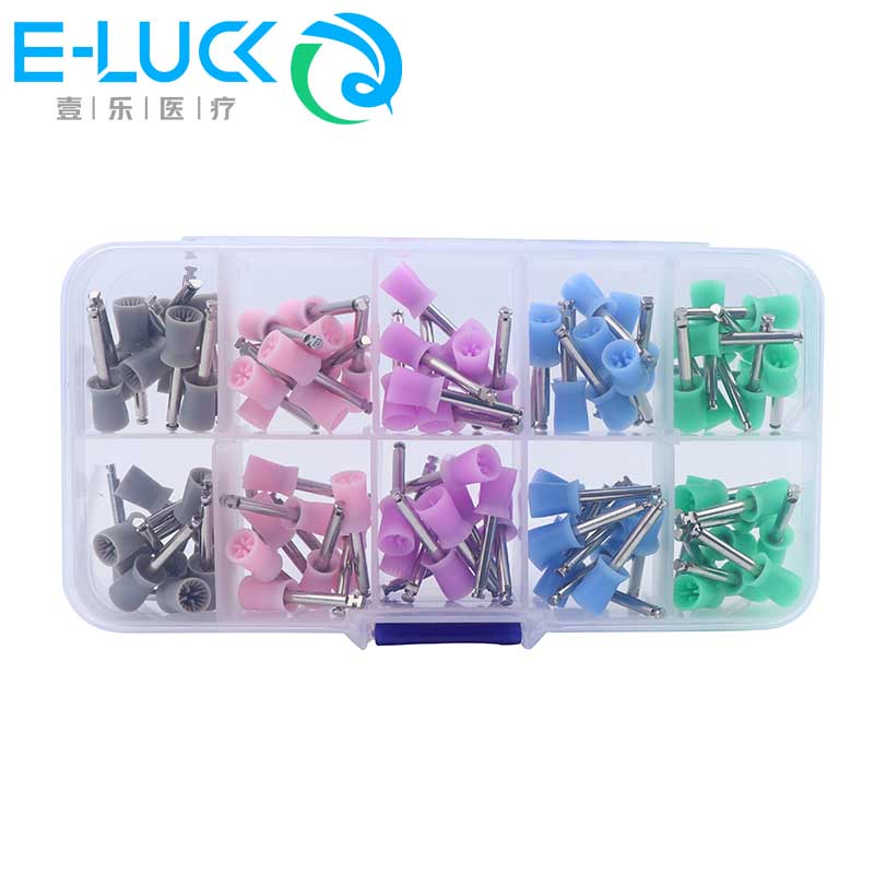 Bộ 100 Cốc Đánh Bóng Răng Nhiều Màu Sắc Kèm Hộp Đựng