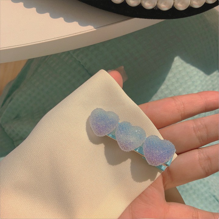 [Mã SKAMCLU8 giảm 10% cho đơn từ 100K] Kẹp tóc họa tiết kẹo dẻo Jelly xanh pastel xinh xắn