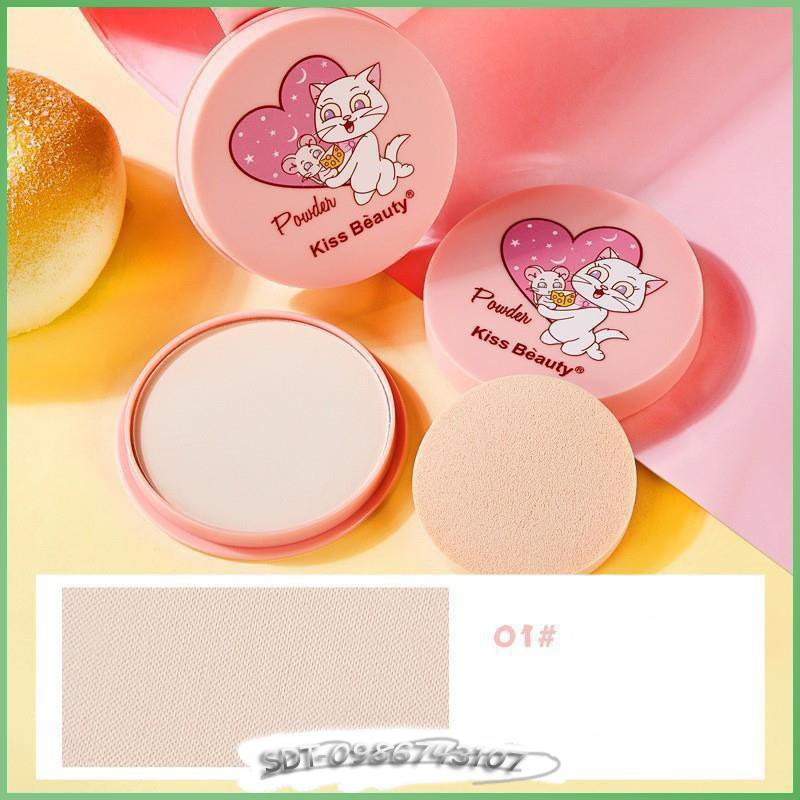 Phấn nén Kiss Beauty dưỡng ẩm che khuyết kiềm dầu SV | BigBuy360 - bigbuy360.vn