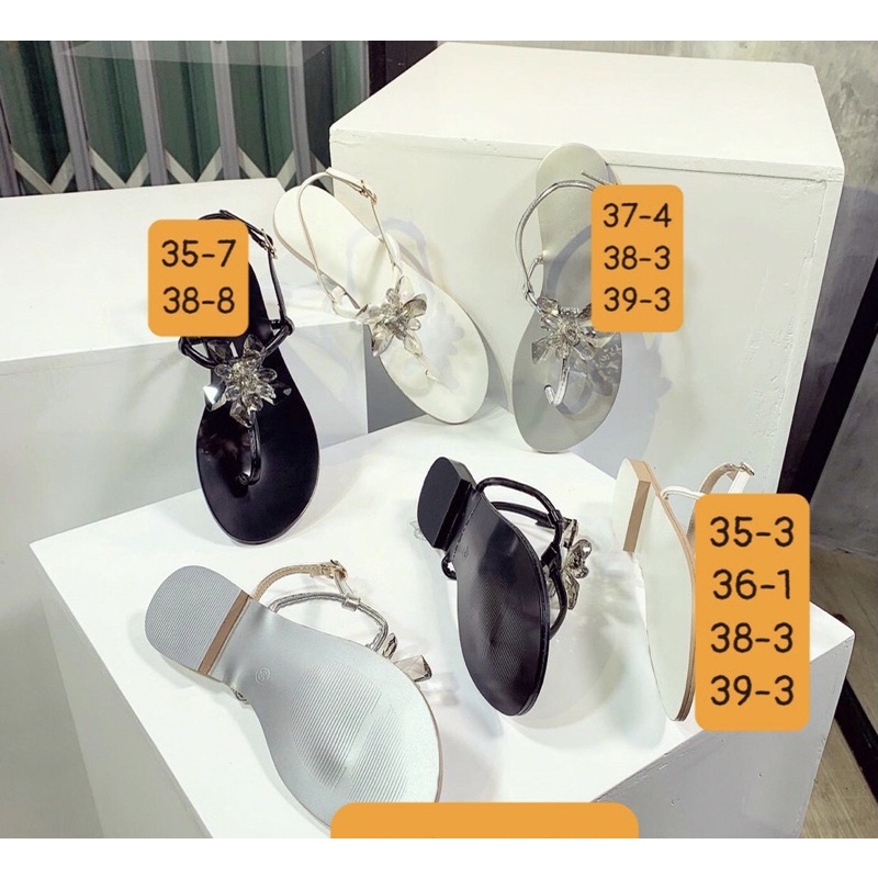 SALE SANDAL CHỮ T ĐÍNH ĐÁ