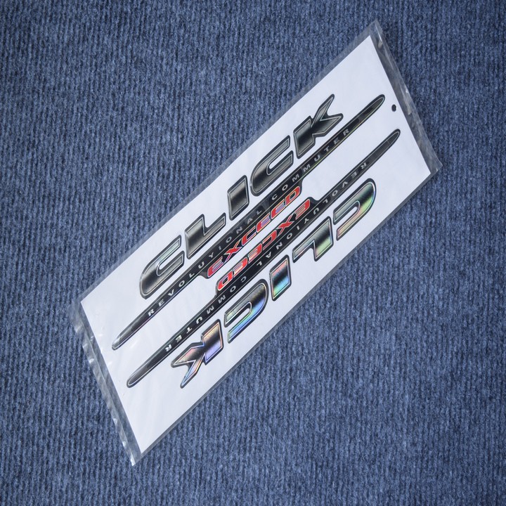 [GIÁ GỐC] TEM DÁN XE CLICK ZIN CAO CẤP SẮC NÉT (3 LỚP)