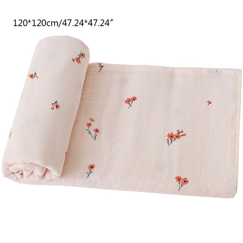 Chăn Quấn Em Bé 2 Lớp 120x120cm Mềm Mại