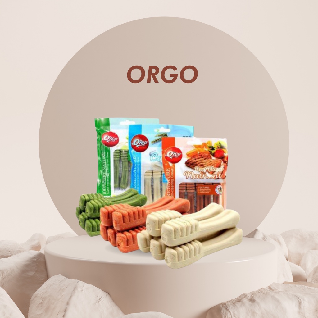 Xương gặm sạch răng cho chó ORGO gói 90g
