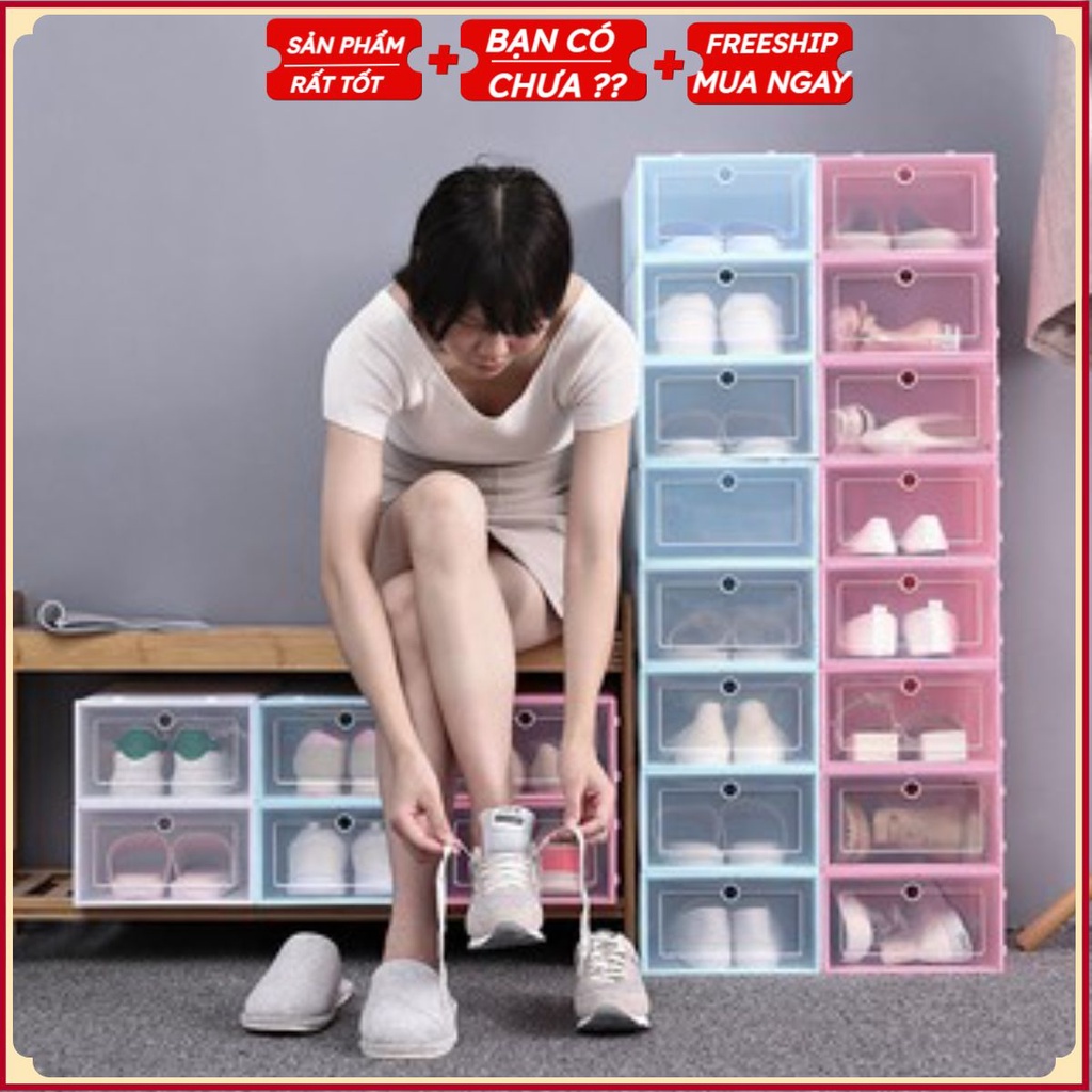 PVN13212 Hộp đựng giày trong suốt loại to,loại bé T2